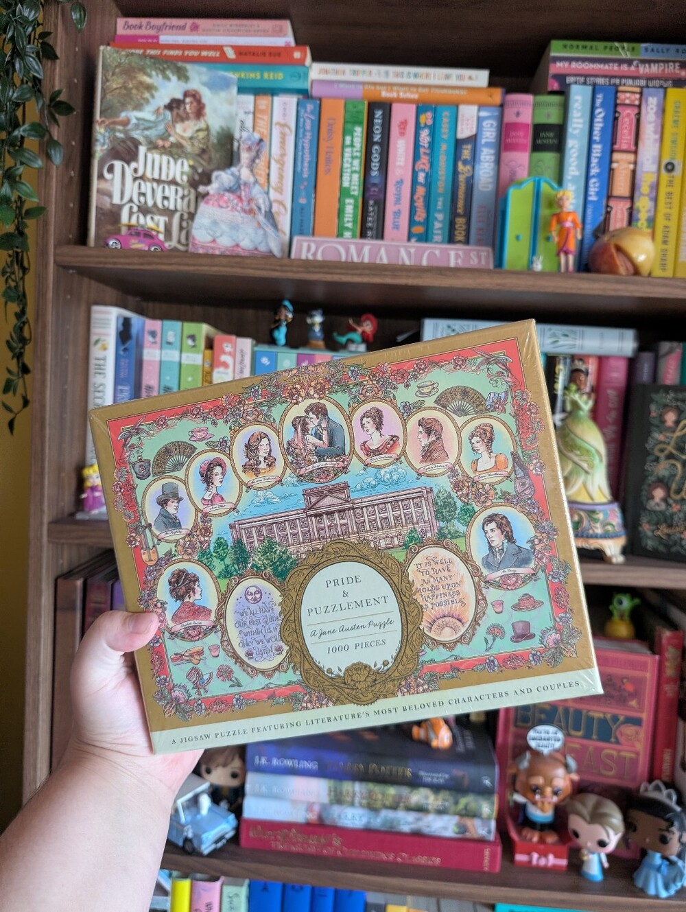 Pride & Puzzlement 1000-Piece Jigsaw Puzzle - Mint Green & Gold Box